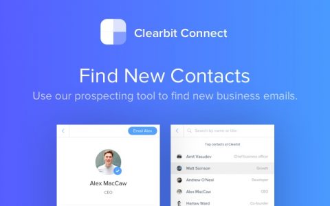 一分钟找出客户精准邮箱——Clearbit